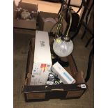 Quantity of miscellaneous , Nintendo Wii and lamp, in one box
