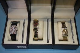 Three boxed ladies Ingersoll watches