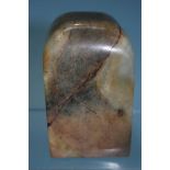 A Chinese hardstone seal, 10cm high
