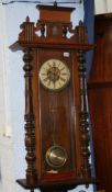 Mahogany wall clock