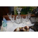 Thomas Webb decanter and glasses