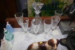 Thomas Webb decanter and glasses