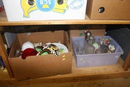 A shelf of assorted, copper, brass etc.