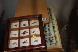 Collection of various flies