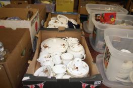 Two boxes of Royal Worcester china