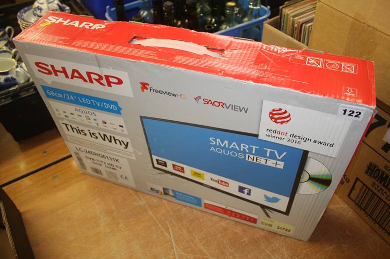 A Sharp 24" LED TV/DVD