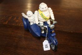 Michelin man and sidecar