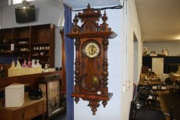 Walnut wall clock