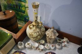 Royal Worcester vase, assorted crested ware etc.