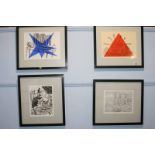 Four various prints