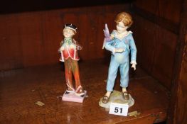 Royal Doulton 'Pearly Boys' and Royal Worcester 'Parakeet'