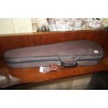 Violin and hard case