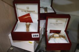 Three Krug Baumen wristwatches