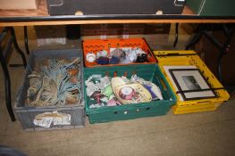 Four boxes of miscellaneous, to include Maling lustre ware etc.