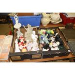 Two boxes of assorted, including ballerina figures