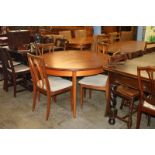 Teak G Plan dining table and four chairs