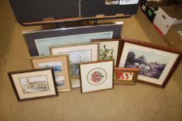 Quantity of framed pictures