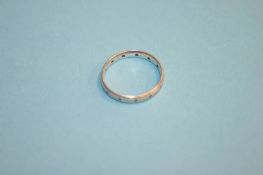 Unmarked white metal ring