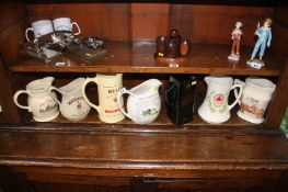 Collection of water jugs