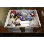 A box of 'Faberge' style eggs