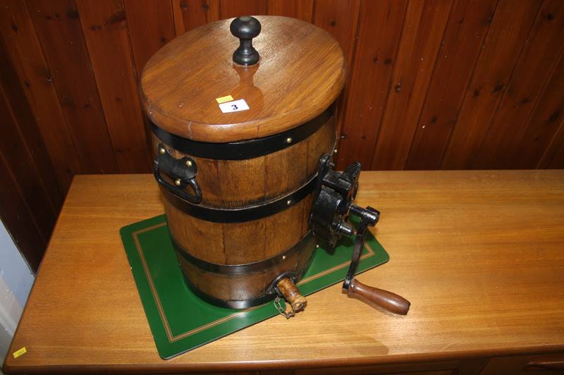 A butter churn