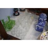 Assorted glass ware