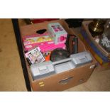 Box of assorted to include a Wildhunter lithium lamp, Lynx power drill and LOL toys