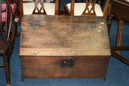 An antique oak chest