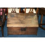 An antique oak chest