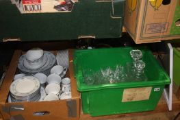 A quantity of china, silver plate etc.
