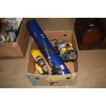 One box of DeWalt power tools and 'Optus' telescope