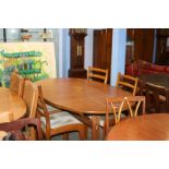Teak G Plan dining table and four chairs