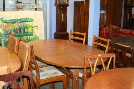 Teak G Plan dining table and four chairs