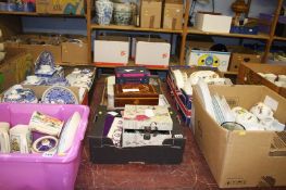 Two boxes of costume jewellery