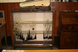 Walnut display cabinet