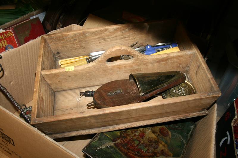 A shelf of miscellaneous, small leather case, glassware etc. - Image 4 of 4