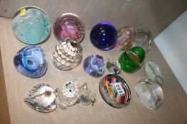Collection of paperweights etc.