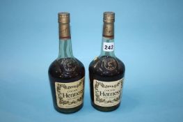 Two bottles of Hennessey, Very Special Cognac