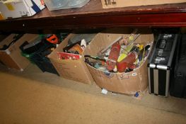 A large quantity of miscellaneous, tools, adult magazines etc.