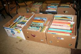 Three boxes of football books