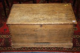 A pine blanket box