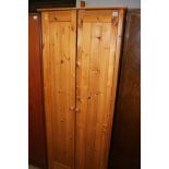 Pine double door wardrobe