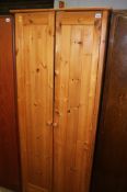 Pine double door wardrobe