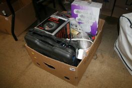 One box of miscellaneous, camping stove etc.