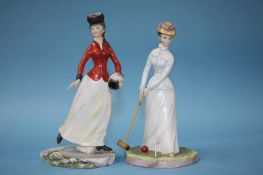 Two Royal Worcester figures 'Emily' and 'Bridget', no. 342/500 and 342/500, boxed with certificates