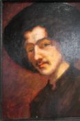 Oil on panel, portrait, 23cm x 18cm
