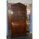 Edwardian mahogany bookcase, 96cm x 45cm x 218cm