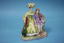 A Royal Worcester figure 'Charlotte and Jane', no. 153/500, with certificate