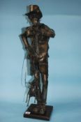 A metalwork sculpture by Kenneth Rowden 'Bill Sykes', 76cm height