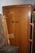 Oak double door wardrobe